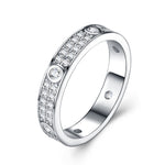 S925 Silver Moissanite Ring