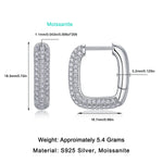 S925 Silver "Timeless" Moissanite Earrings