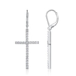 S925 Silver Moissanite Cross Earrings
