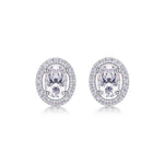 S925 Silver Six-Prong Moissanite Stud Earrings