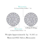 S925 Silver Square Moissanite "Chanel-Style" Stud Earrings