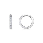 S925 Sterling Silver Sweet & Chic Moissanite Hoop Earrings