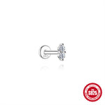 S925 Sterling Silver Moissanite Ear Stud(Single unit)