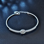 925 Sterling Silver Moissanite Bracelet