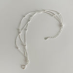 S925 Sterling Silver Triple Snake Bead Bracelet