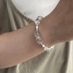 S925 Sterling Silver White Crystal Bracelet