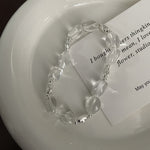 S925 Sterling Silver White Crystal Bracelet