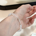 S925 Sterling Silver White Crystal Bracelet
