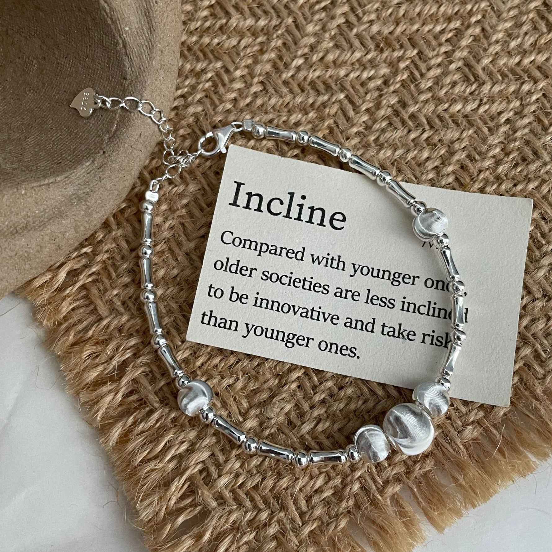 S925 Sterling Silver Cat's Eye Bracelet