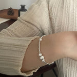 S925 Sterling Silver Cat's Eye Bracelet