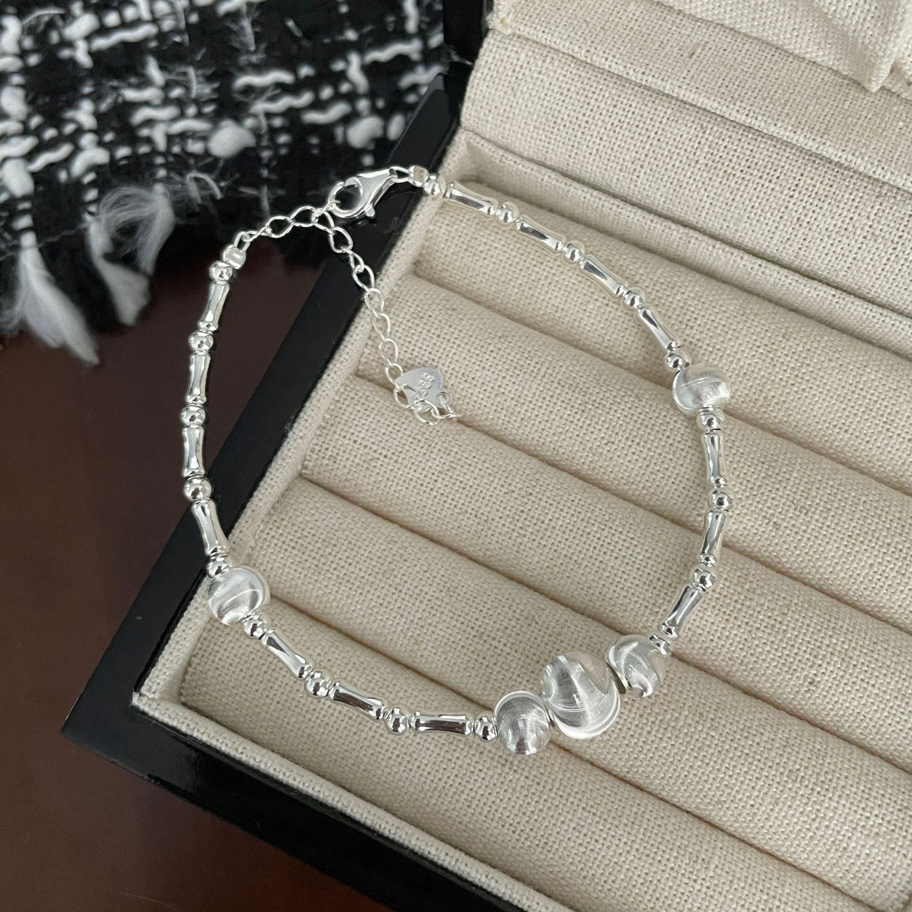 S925 Sterling Silver Cat's Eye Bracelet