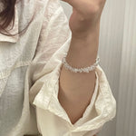 S925 Silver and White Crystal Bracelet