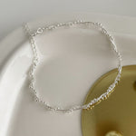 S925 Silver Beaded Wrap Bracelet