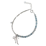 S925 Silver Aquamarine Bracelet
