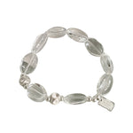 S925 Sterling Silver and White Crystal Bracelet