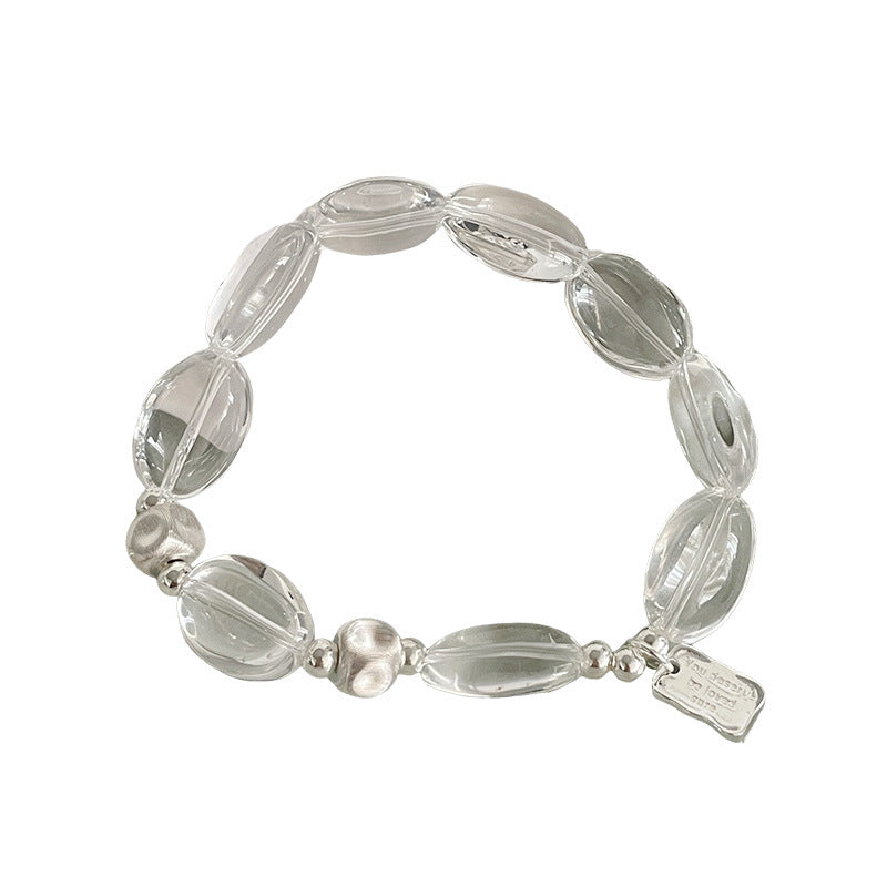 S925 Sterling Silver and White Crystal Bracelet