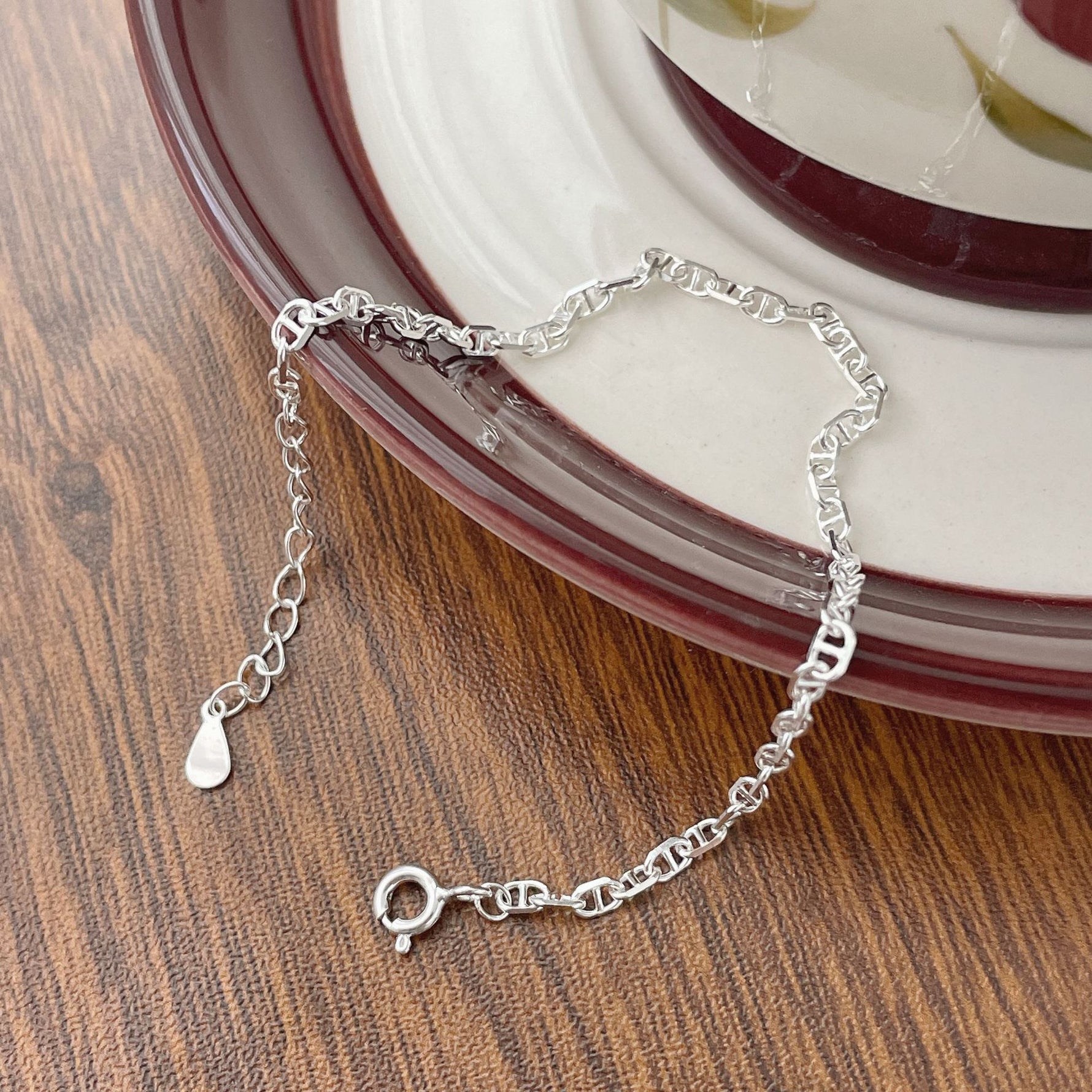 S925 Pig-Nose Link Combination Bracelet