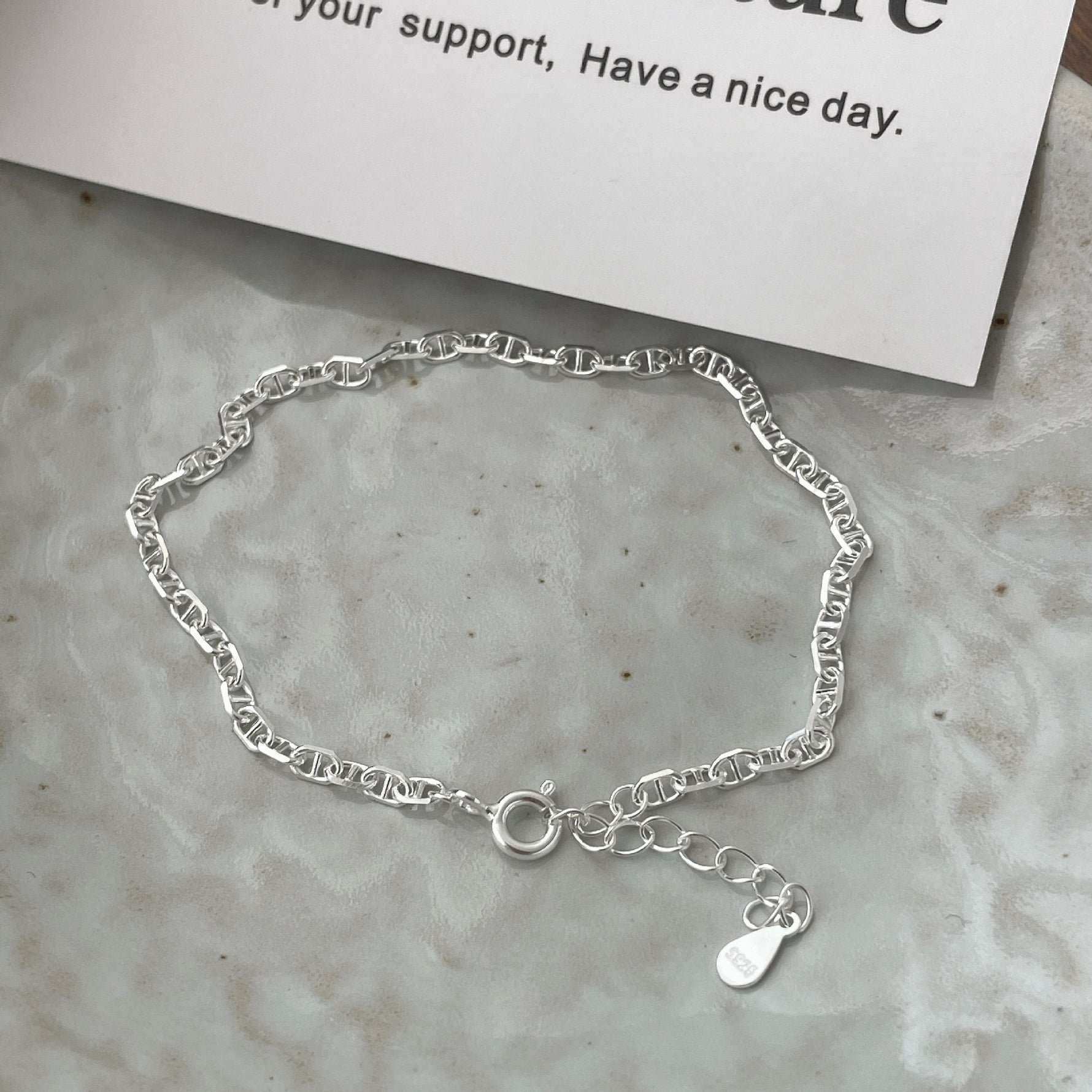 S925 Pig-Nose Link Combination Bracelet