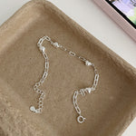 S925 Sterling Silver 3D Heart Bracelet