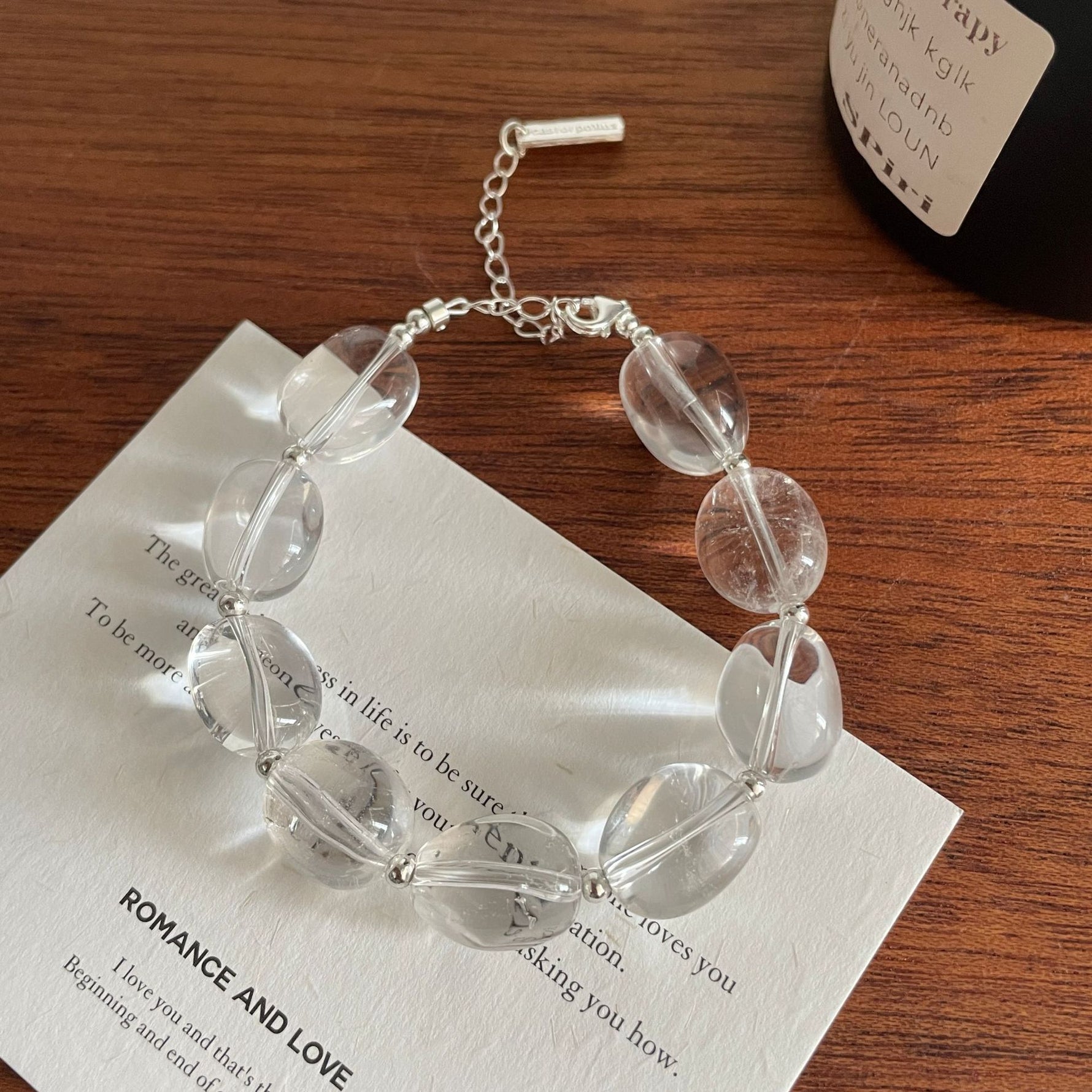 S925 Sterling Silver and White Crystal Bracelet