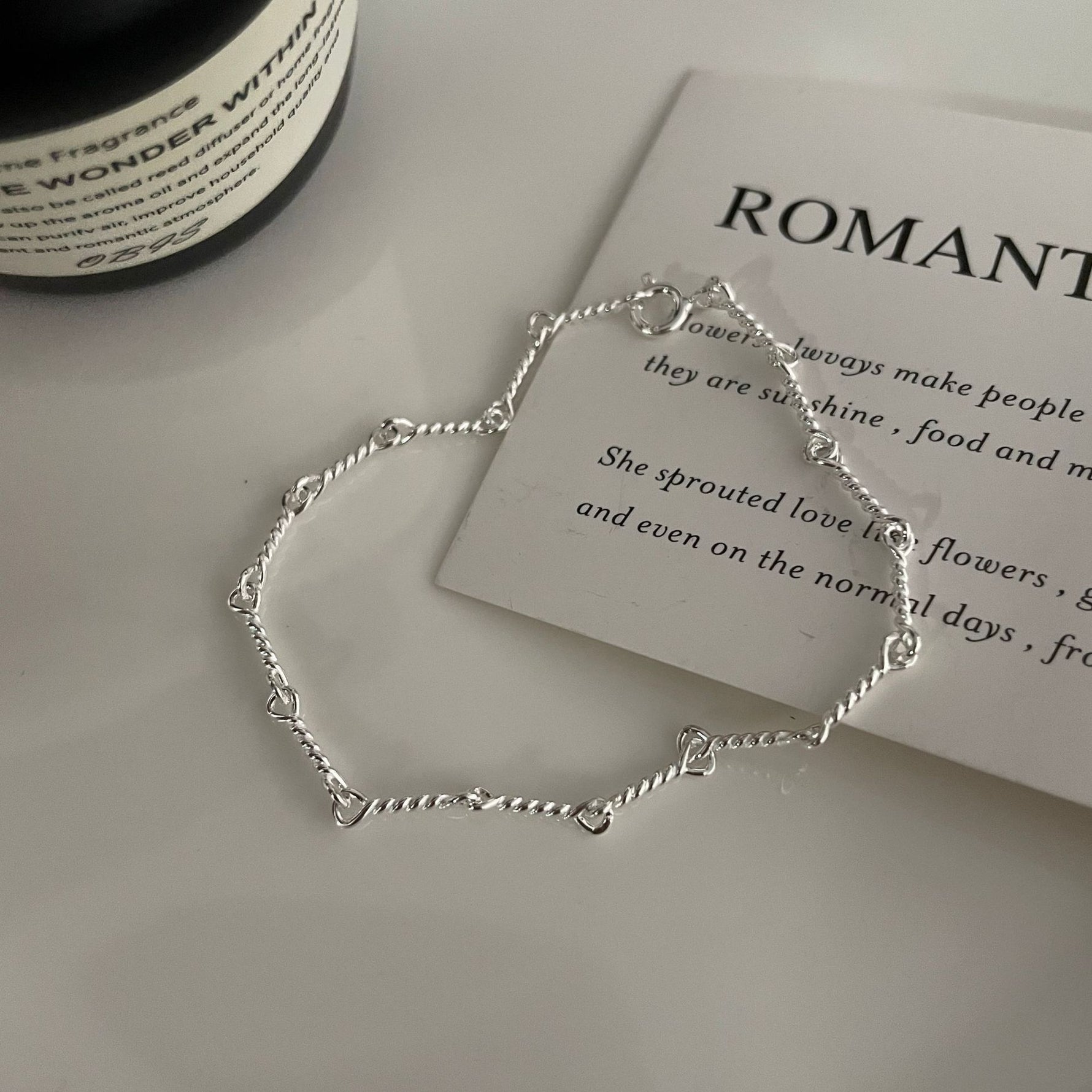 S925 Sterling Silver Vintage-Style Knot Bracelet