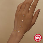 S925 Sterling Silver Heart-Shaped Evil Eye Bracelet with Zirconia