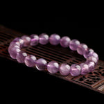 Natural purple titanium Auralite23 crystal bracelet
