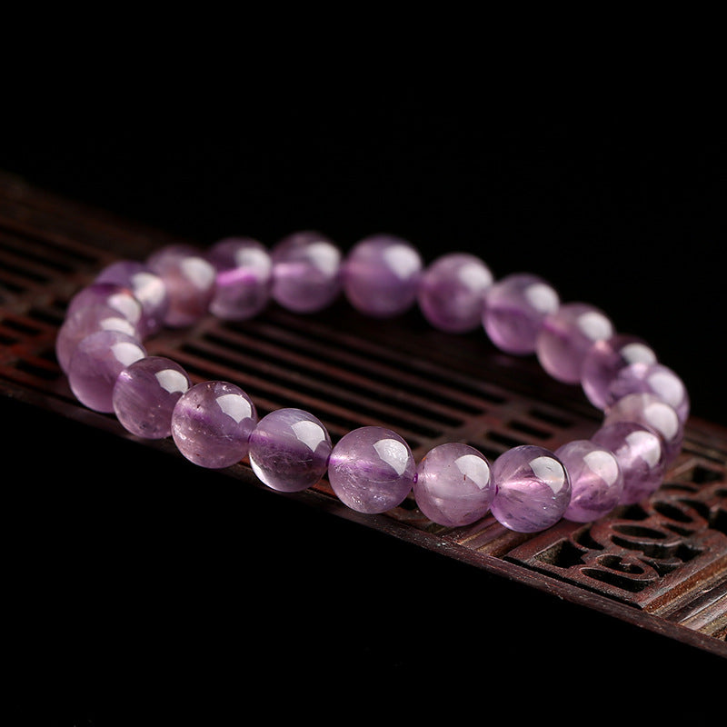 Natural purple titanium Auralite23 crystal bracelet