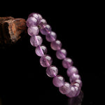 Natural purple titanium Auralite23 crystal bracelet