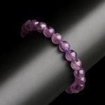 Natural purple titanium Auralite23 crystal bracelet