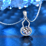 S925 Sterling Silver Moissanite Calabash Pendent Necklace
