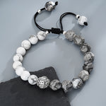 999 Pure Silver Mantra Beads Bracelet, Premium Stylish Men’s Wristband