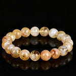 Natural Yellow Rutilated Quartz Tower-Point Bracelet