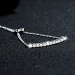 S925 Silver Moissanite "Smile" Bracelet