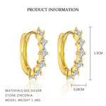 S925 Sterling Silver Earrings with Zirconia