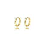 S925 silver smooth-finish earrings