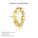 S925 Sterling Silver Colorful Zircon Huggie Earrings(Single unit)