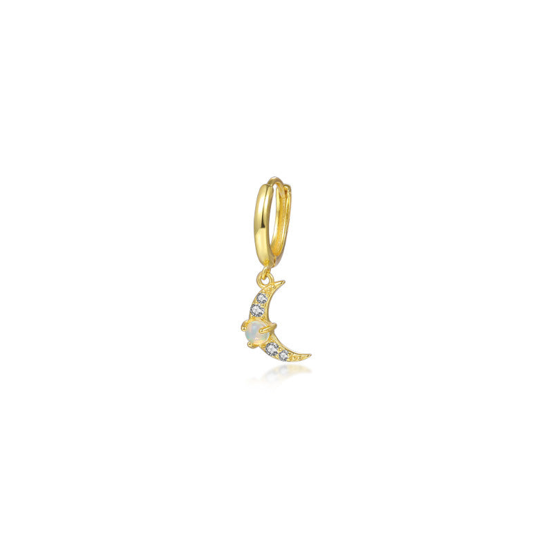 S925 Sterling Silver Earrings Set with Zirconia(A pair)