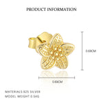 S925 sterling silver stud earrings with cubic zirconia(Single unit)