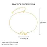 S925 Sterling Silver 26-Letter Bracelet