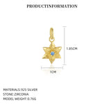 S925 Sterling Silver Pendant Set with Multi-colored Cubic Zirconia