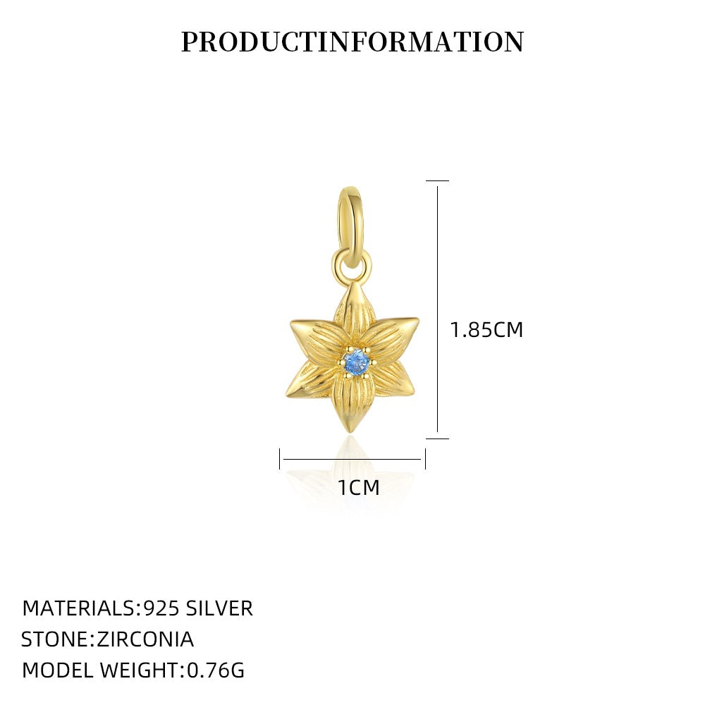 S925 Sterling Silver Pendant Set with Multi-colored Cubic Zirconia