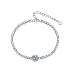 S925 Silver Moissanite Christmas Bracelet