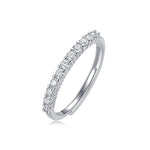 S925 Silver Stackable Moissanite Ring