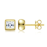 S925 Sterling Silver Moissanite Stud Earrings