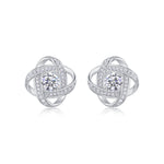S925 Silver Six-Prong Moissanite Stud Earrings