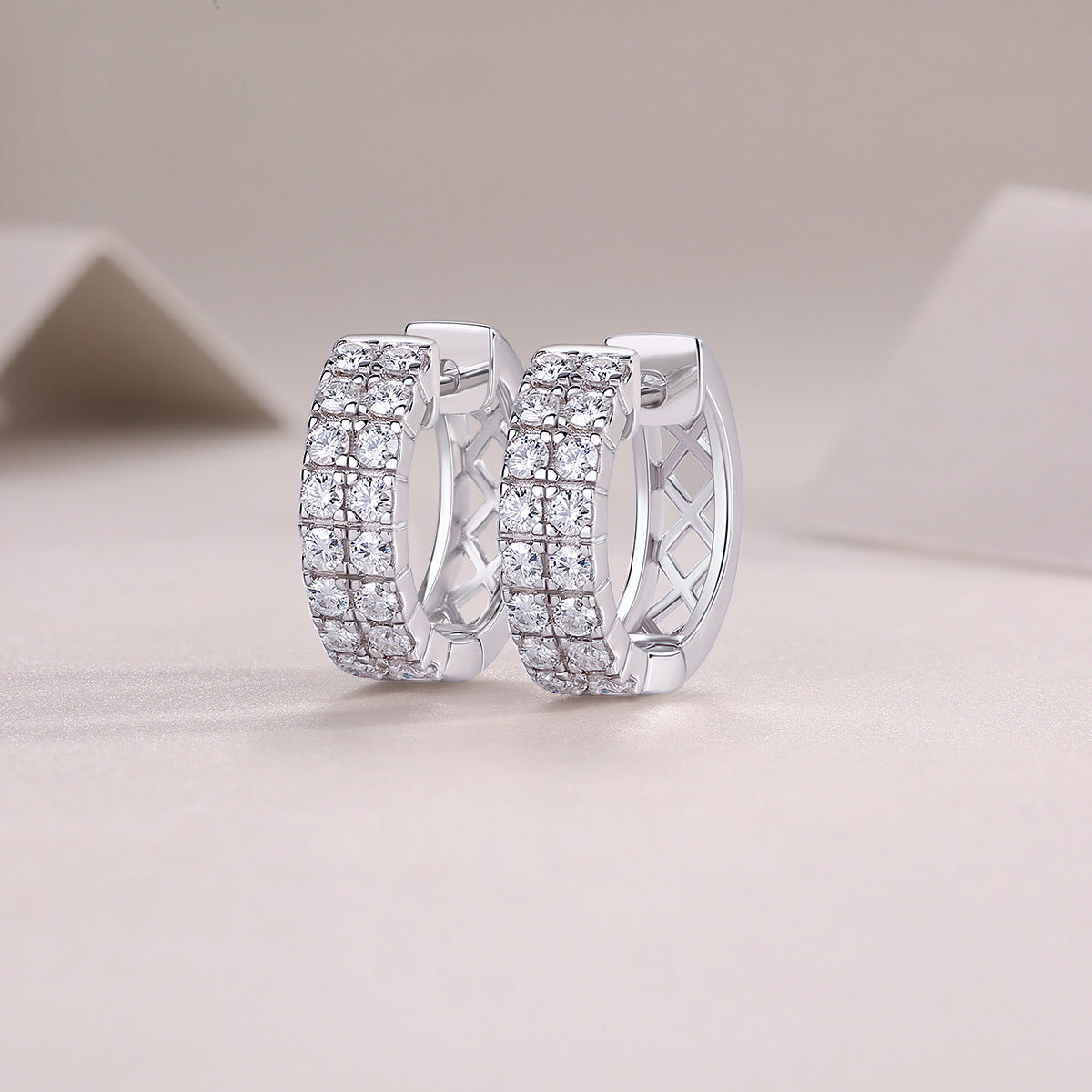 S925 Sterling Silver Moissanite Earrings