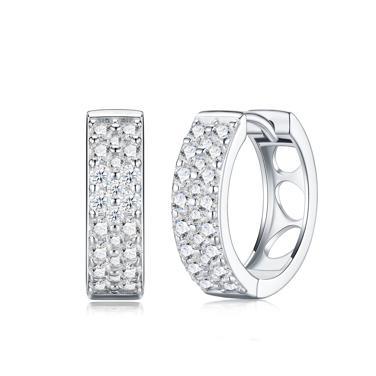 S925 Sterling Silver Moissanite Earrings
