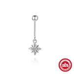S925 Sterling Silver Bow Moissanite Flat-Back Threaded Cartilage Stud(Single unit)