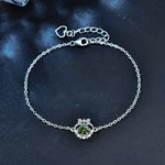 925 Sterling Silver Colored Moissanite Bracelet